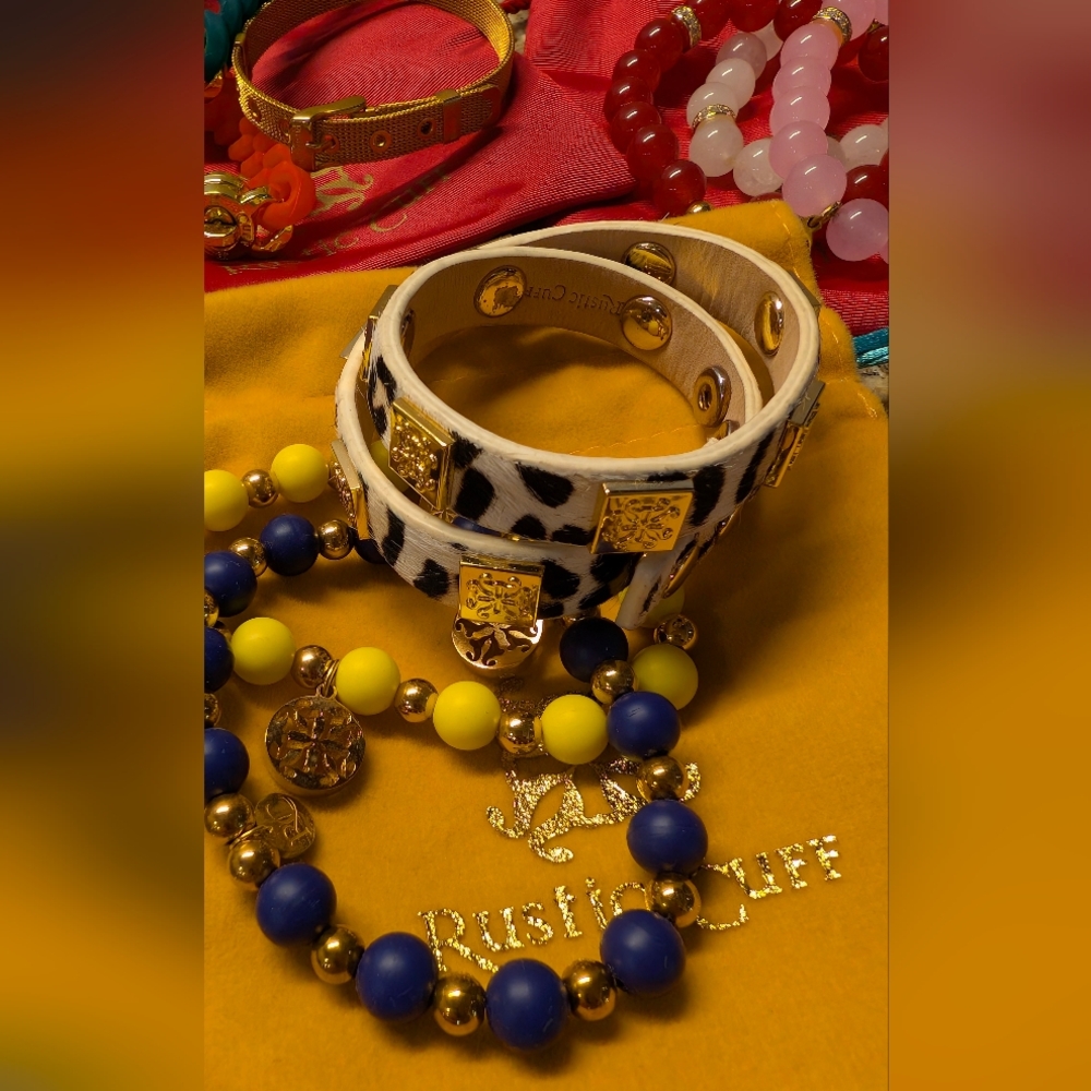 Rustic Cuff Vibrant Bracelet Collection - Picture 2 of 10